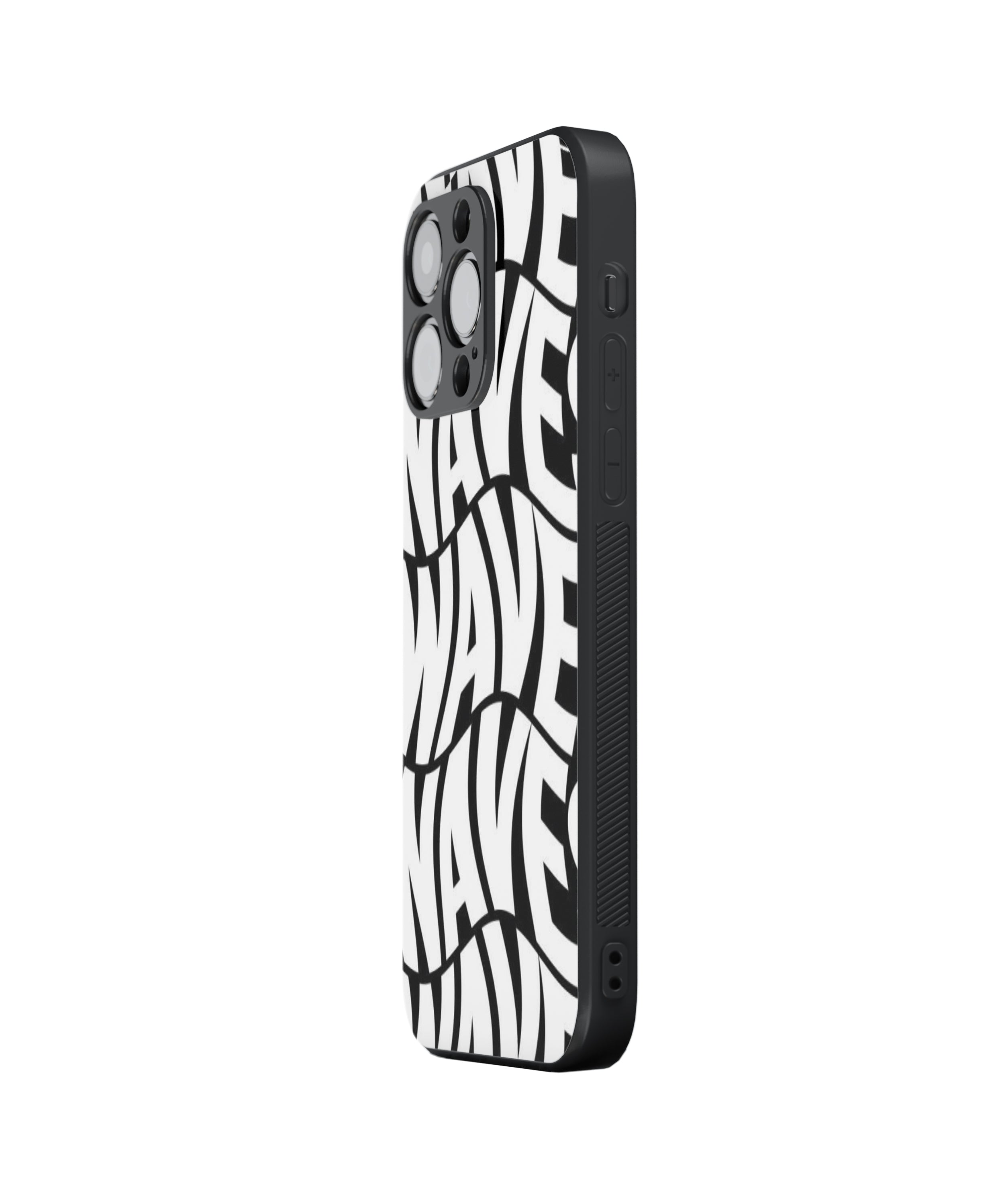 Wave Pattern Hybrid Metal TPU Case