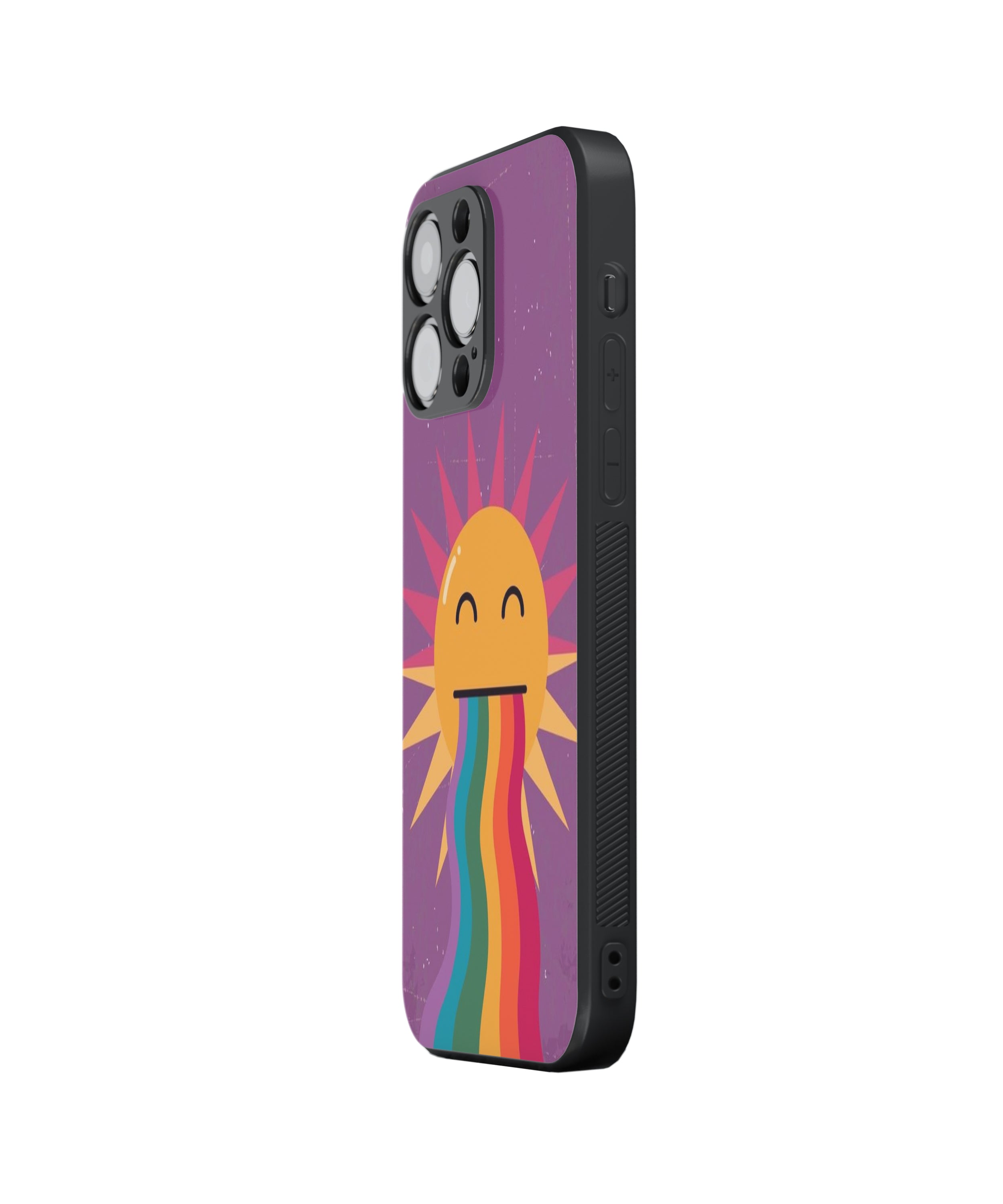 Rainbow Sun Hybrid Metal TPU Case