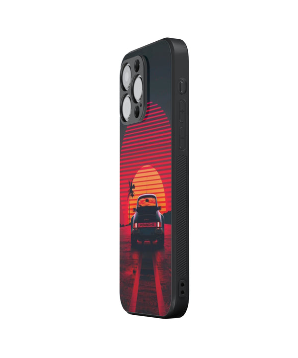 Porsche Sunset Hybrid Metal TPU Case
