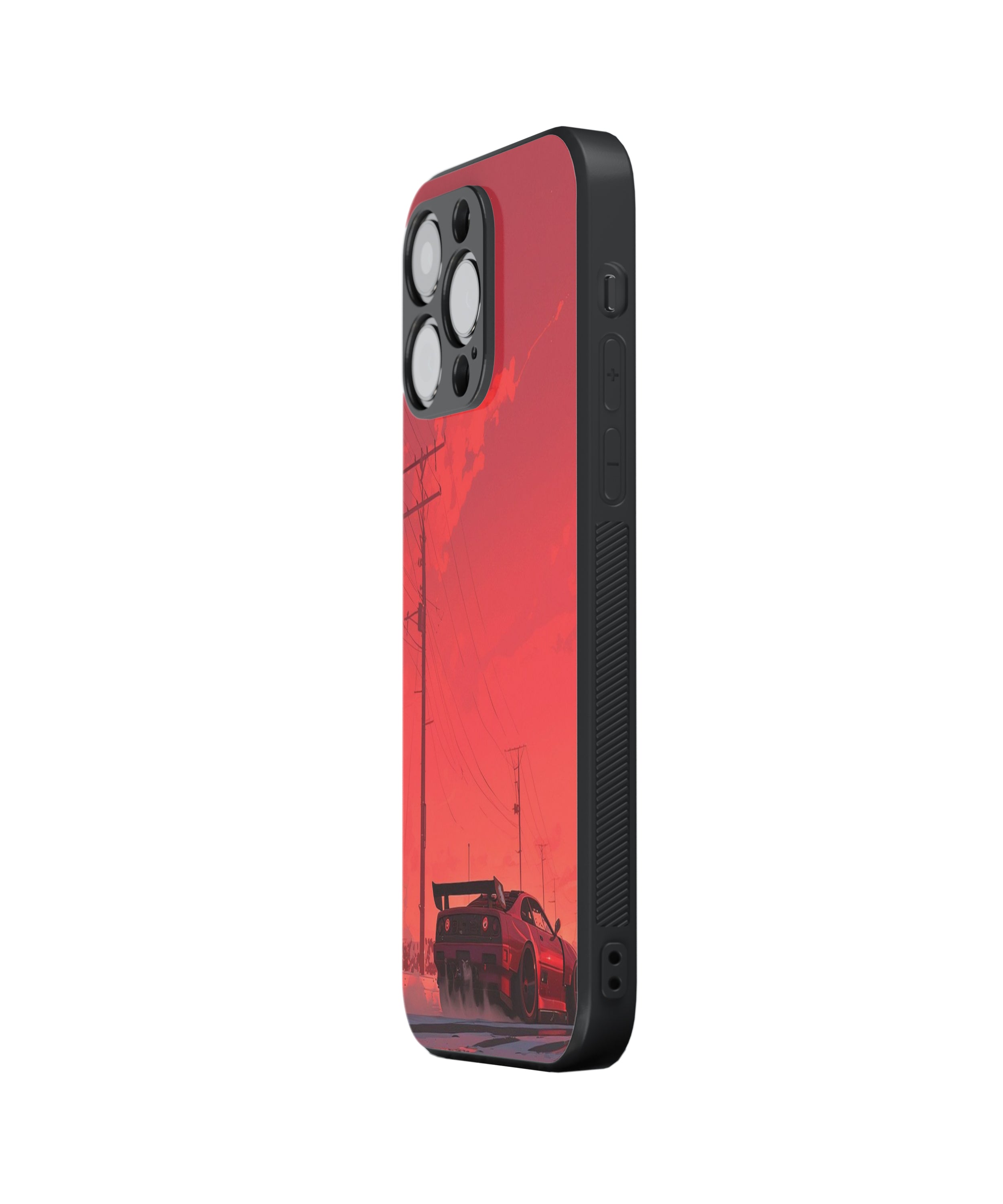 High Speed Racing Car Hybrid Metal TPU Case