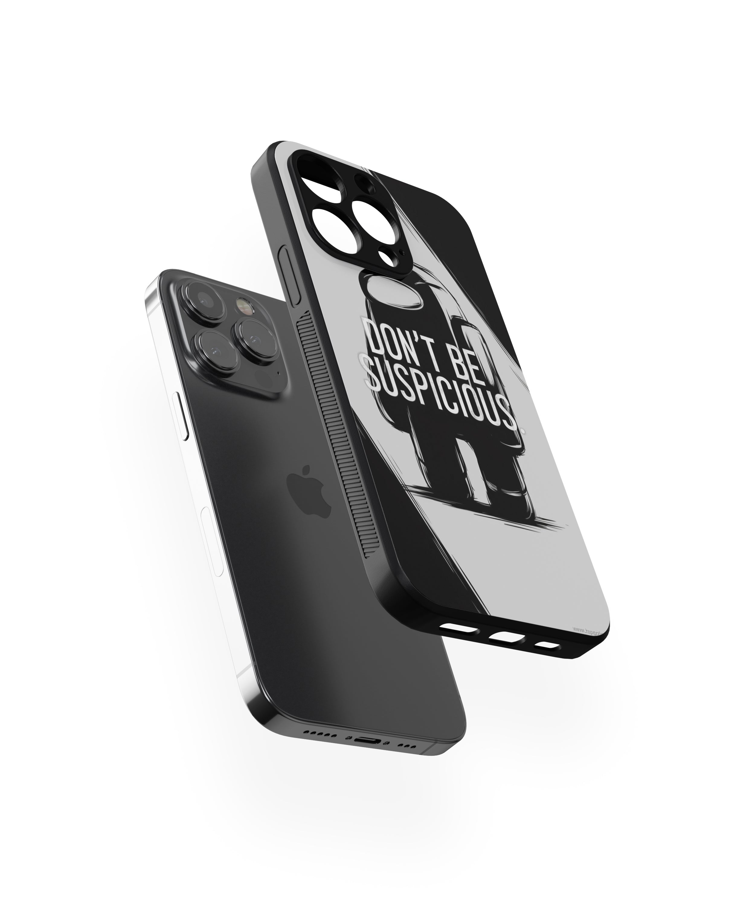 DON'T BE SUSPICIOUS Hybrid Metal TPU Case